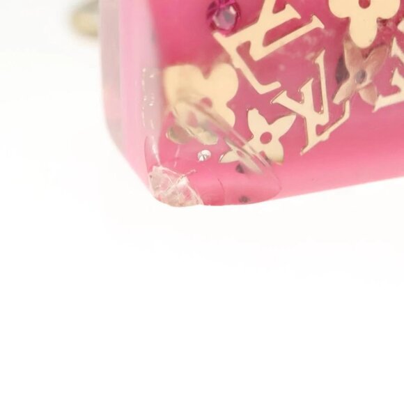 LOUIS VUITTON Porte Cles Speedy Unclusion Charm metal Pink M65024 LV Auth 127733 - Picture 6 of 8